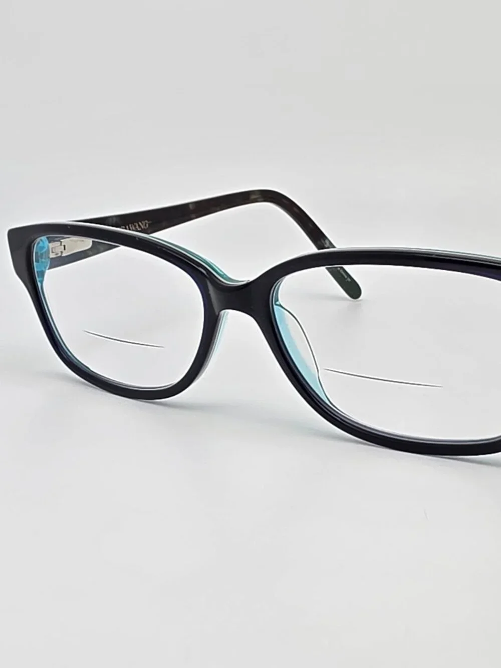 Vera Wang V909 NV Navy Rhinestone Eyeglasses Frame w/ Flexhinge and Case 52mm